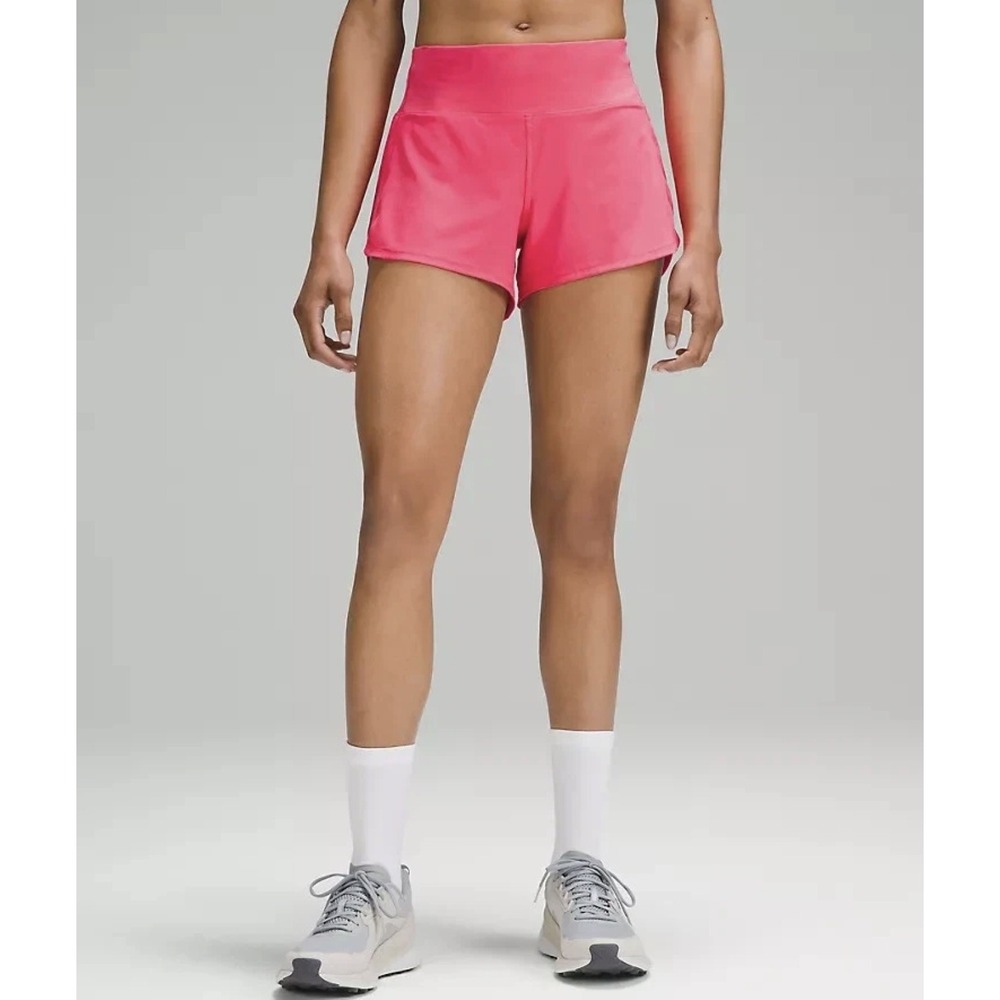 Lululemon Speed Up Short 4" Mid Rise Size 12 Sonic Pink Must Have Running Gear